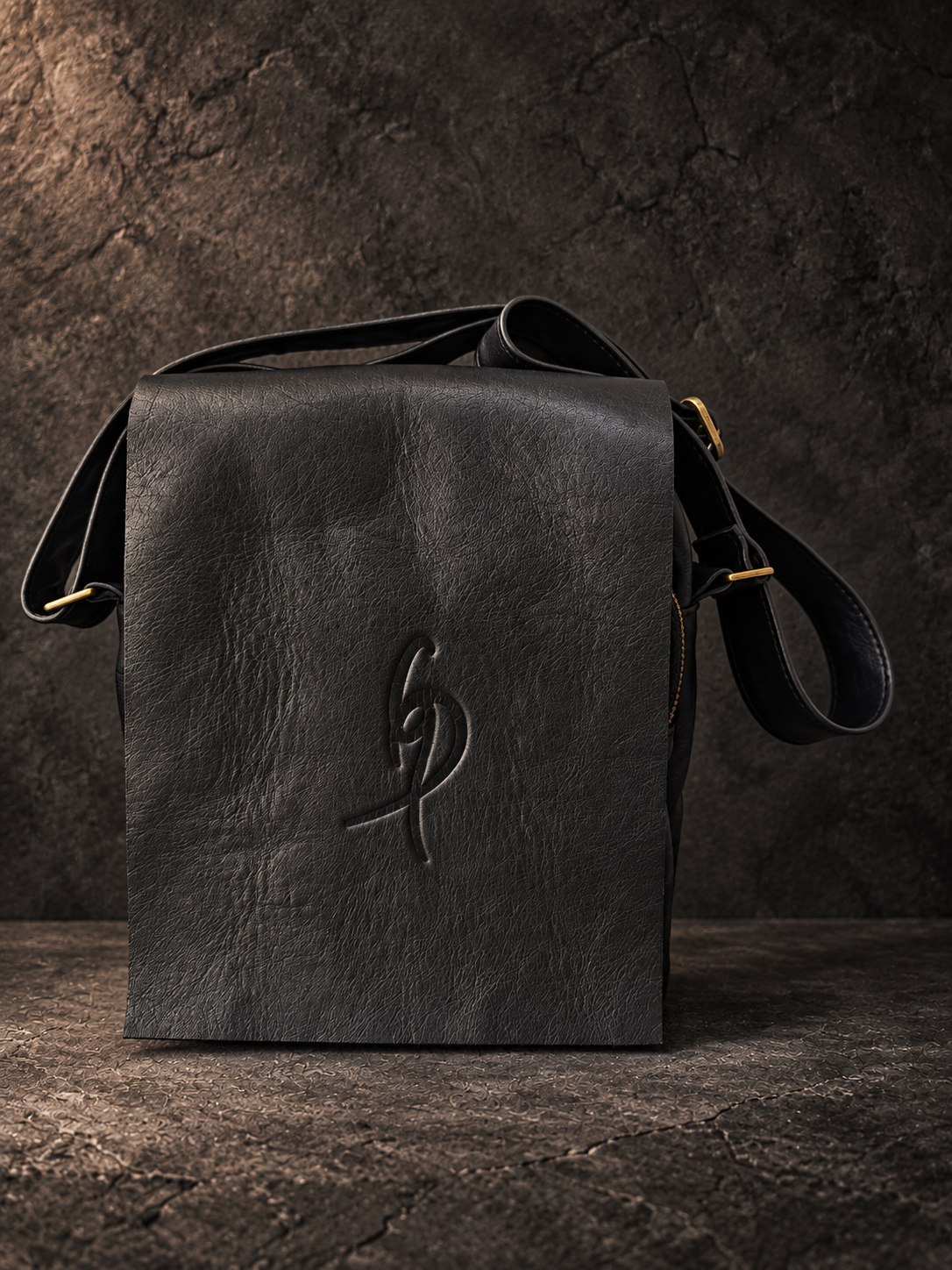 The Black Heritage Leather Bag – Hand-Dyed Compact Crossbody