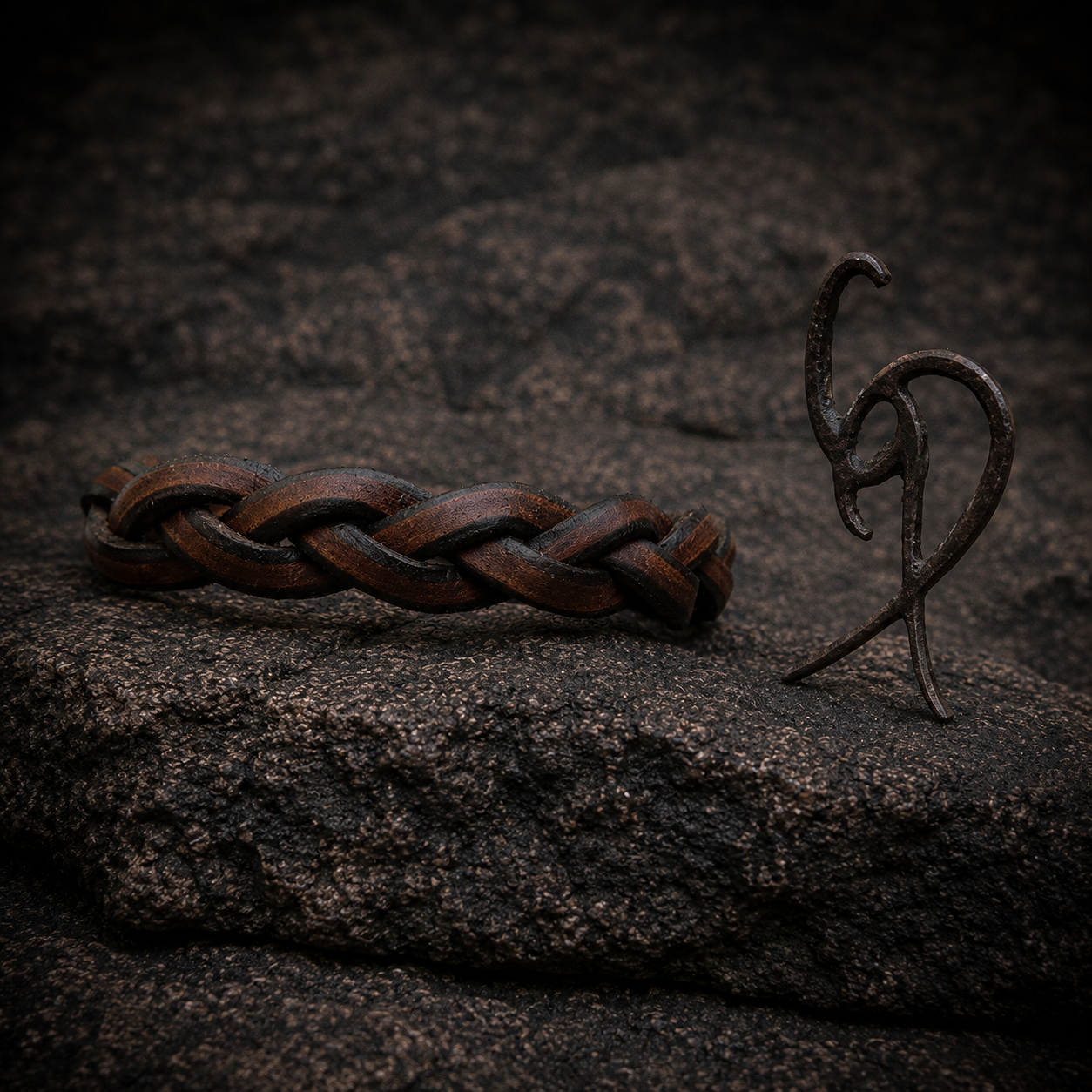 Brown Leather Braid Bracelet - Elegant and Versatile