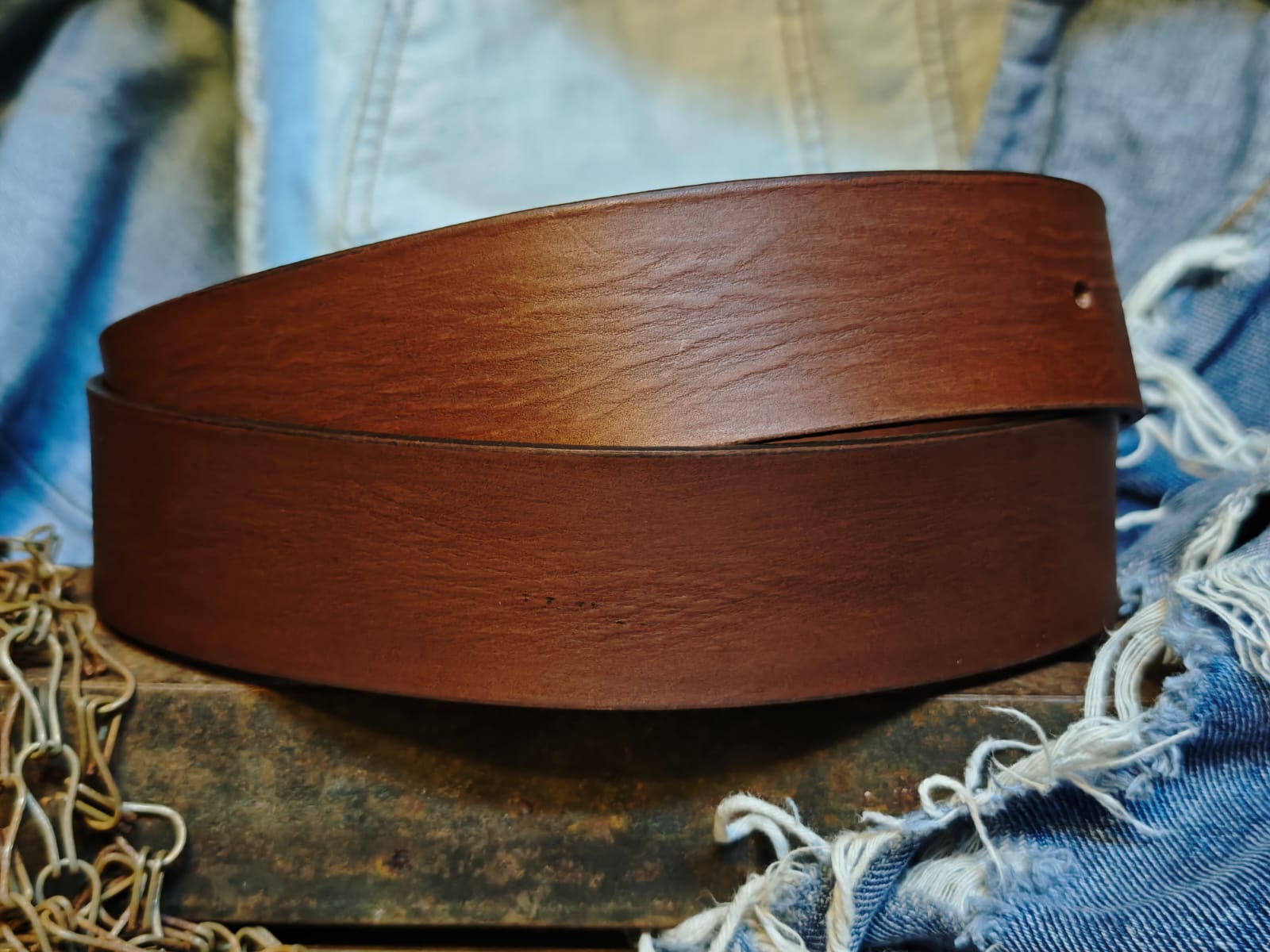 Handcrafted Dark Brown Leather Belt for Women with Vintage Oval Brass Buckle – Full Grain Premium Belt