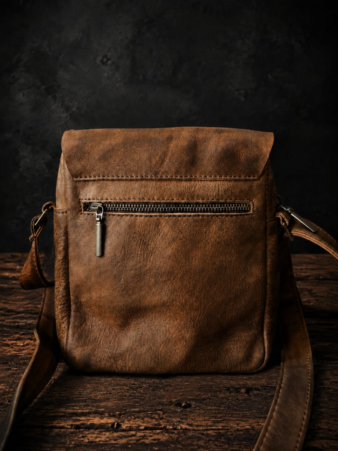 THE DISTRESSED WALNUT HERITAGE LEATHER BAG