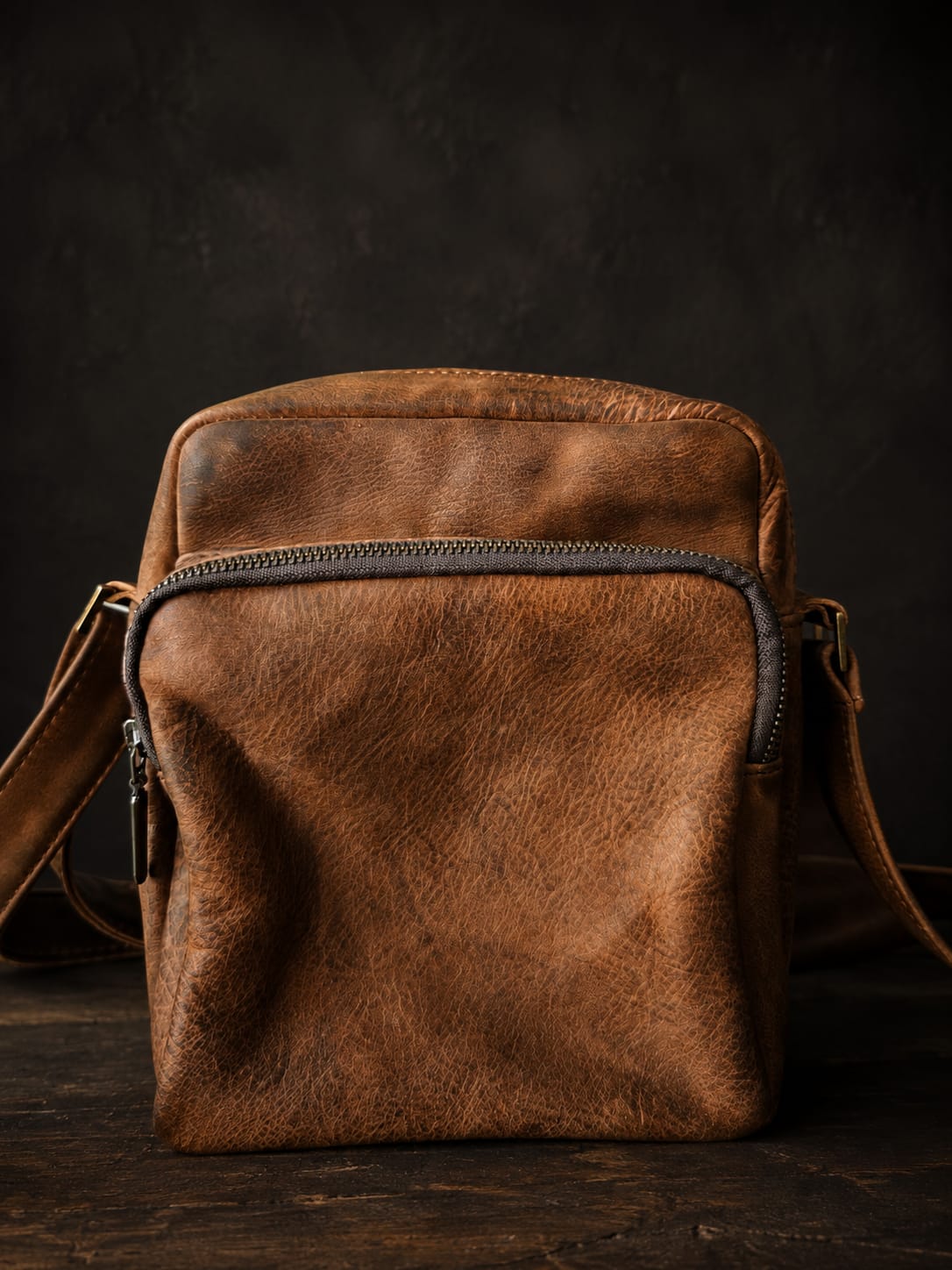 THE DISTRESSED WALNUT HERITAGE LEATHER BAG