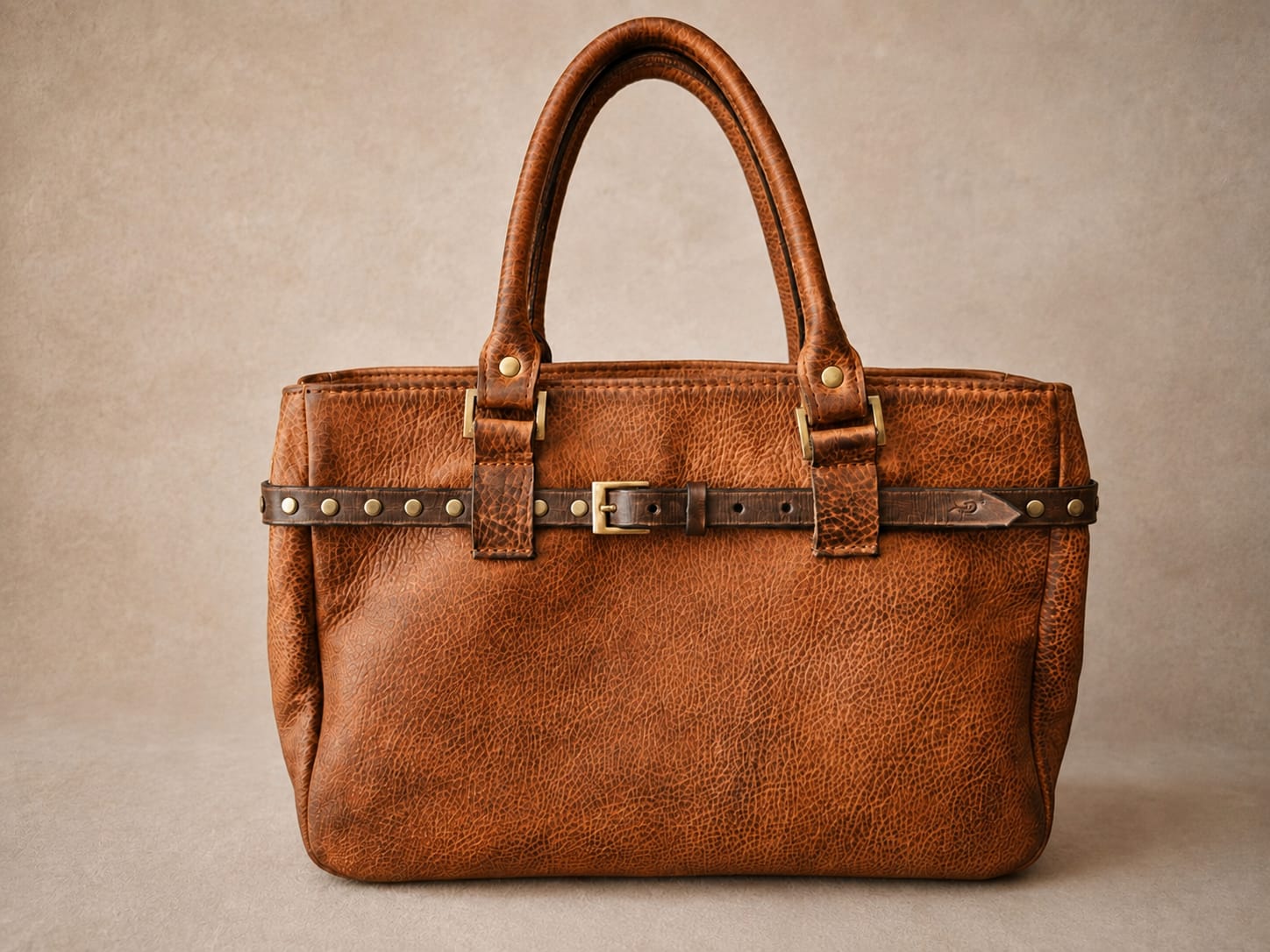 THE COGNAC HERITAGE LEATHER BAG