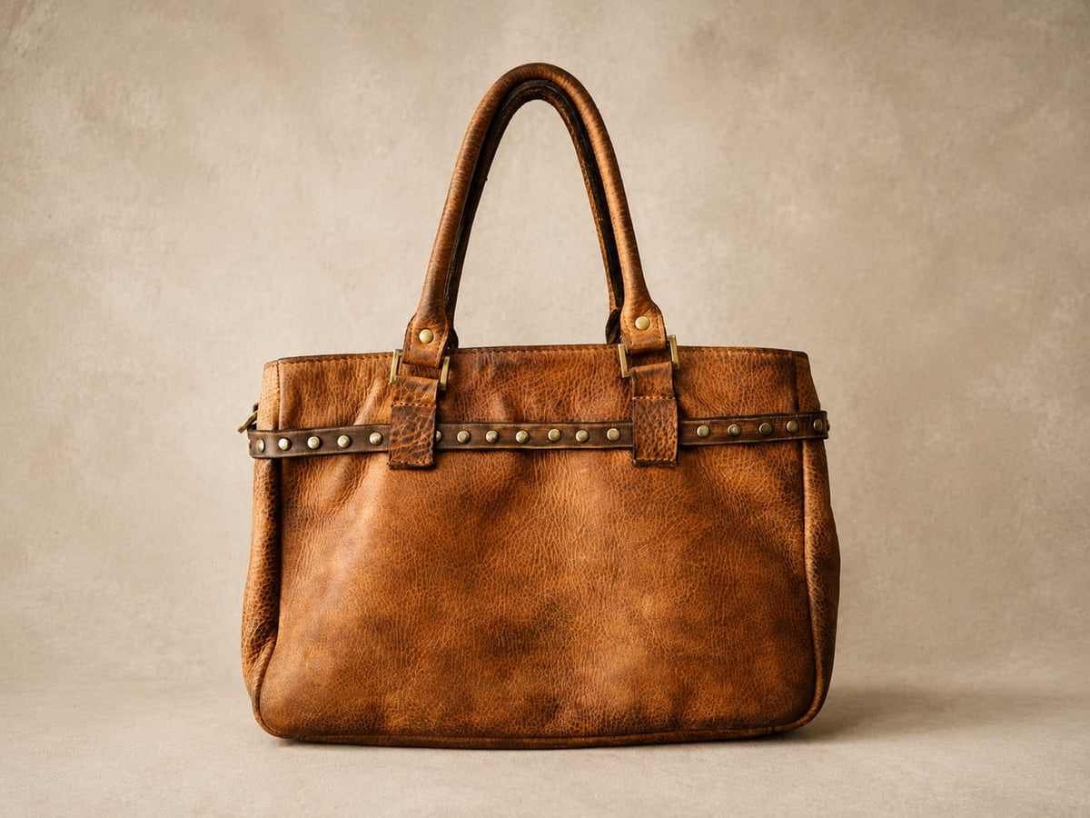 THE COGNAC HERITAGE LEATHER BAG