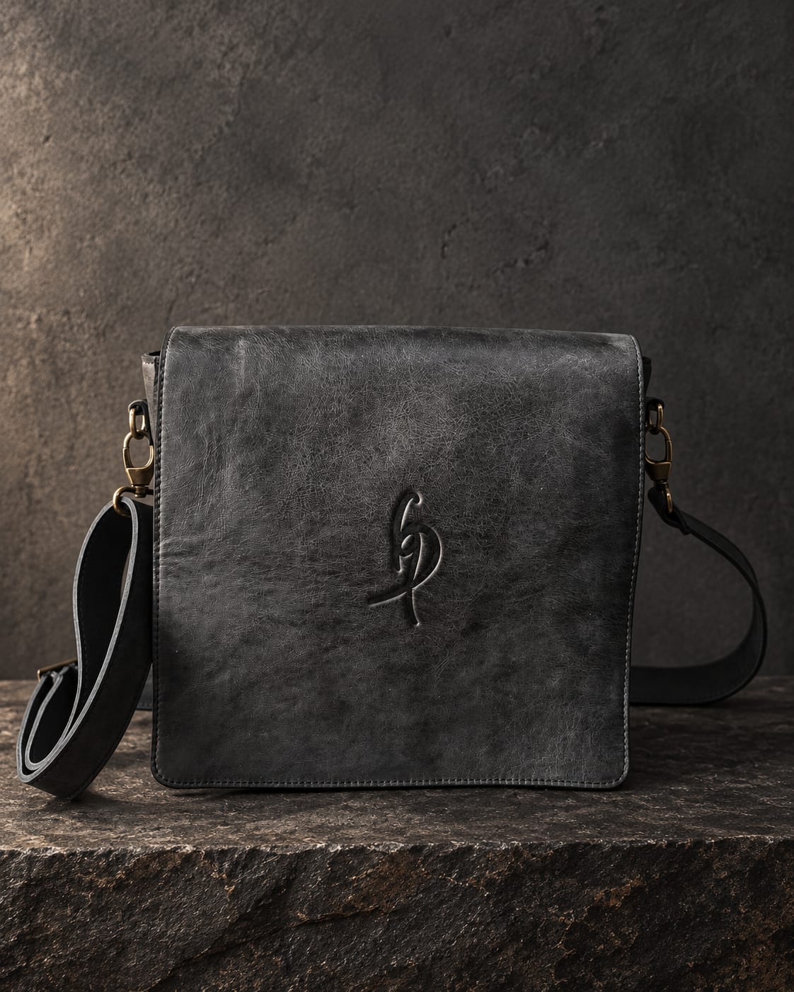 THE CHARCOAL HERITAGE LEATHER BAG