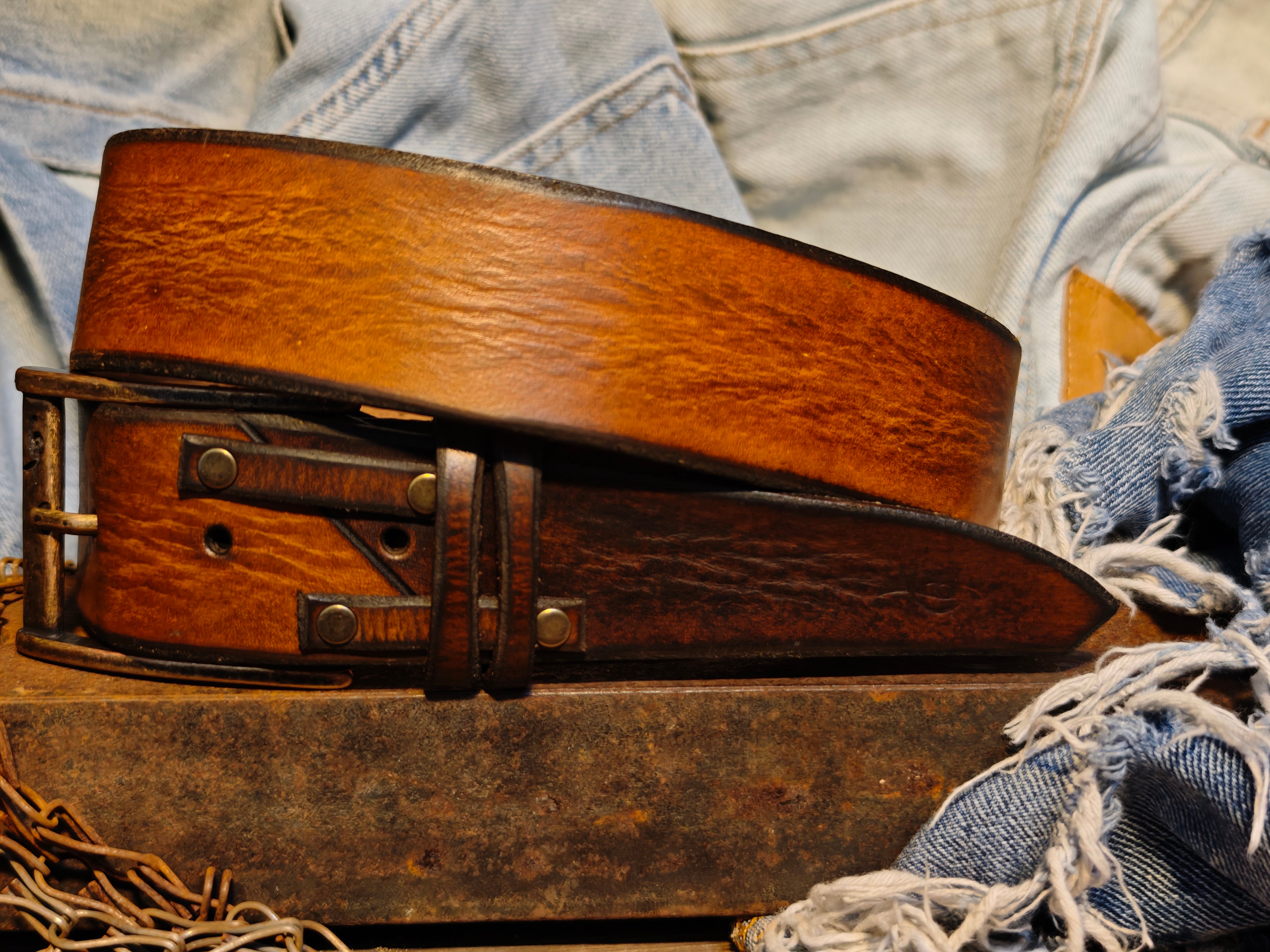 Brown Leather Belt By Ishaor The Perfect Gift for men