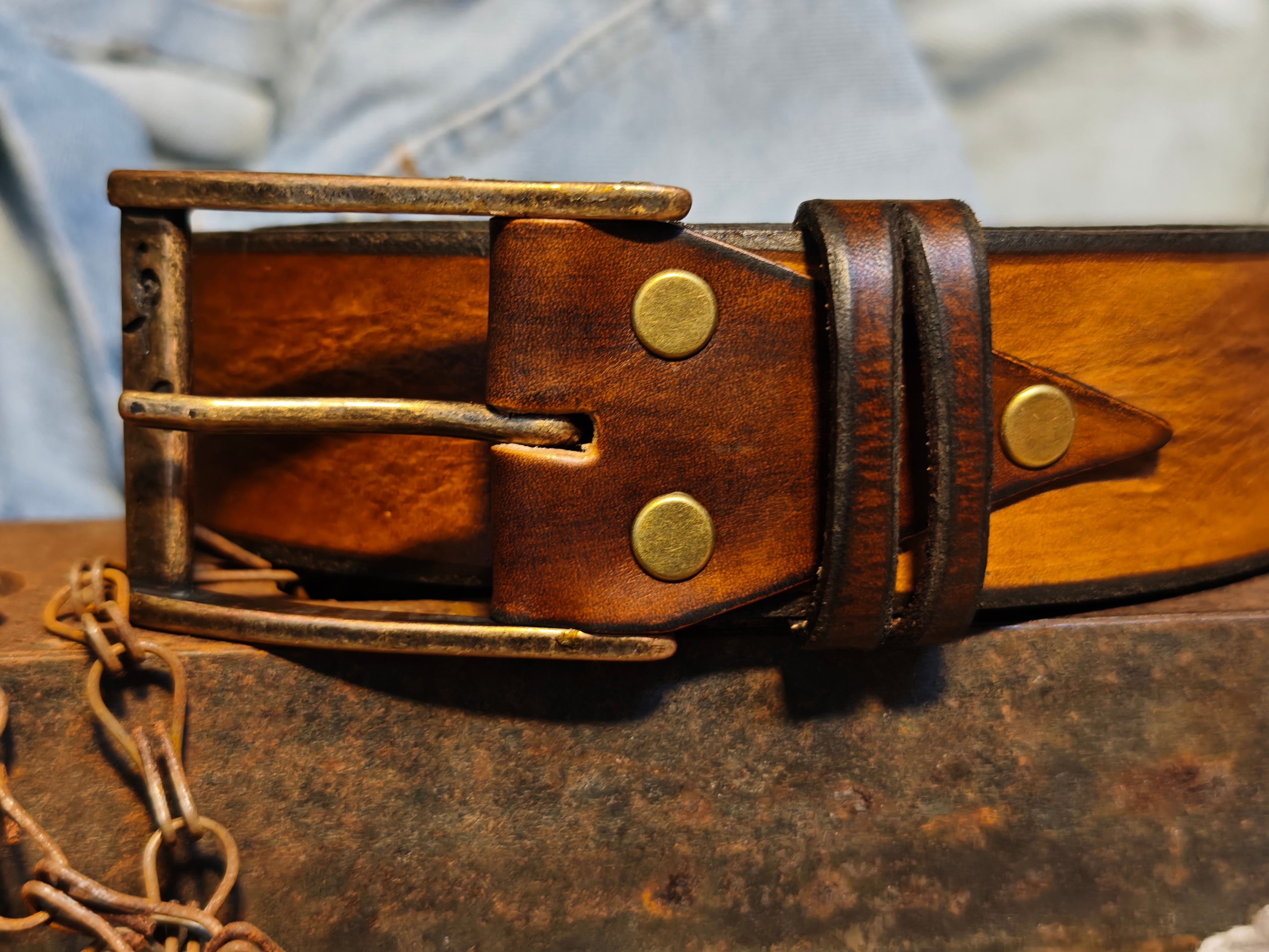 Brown Leather Belt By Ishaor The Perfect Gift for men