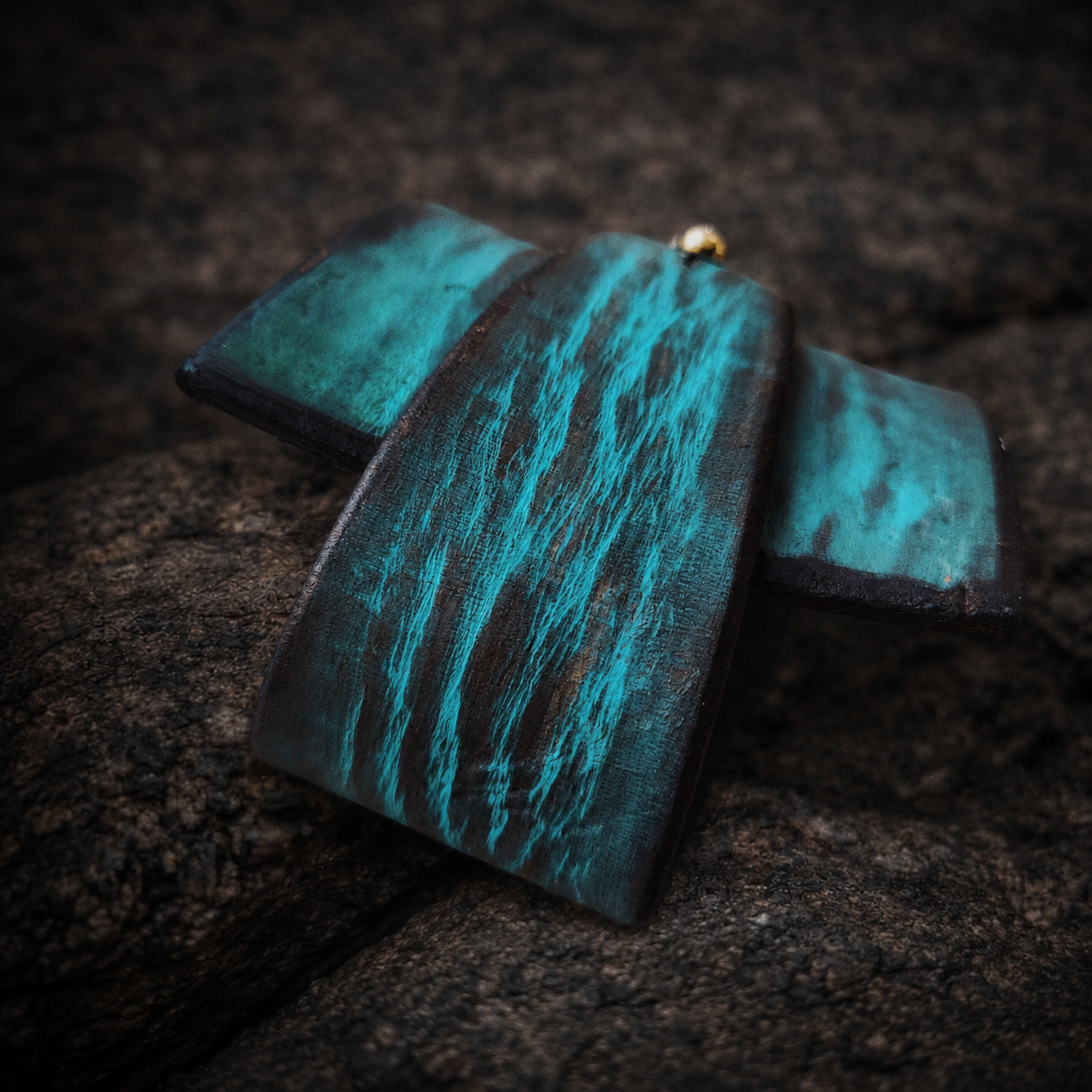 Custom Turquoise Leather Wrap Bracelet with Initials