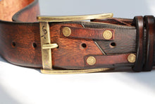 Brown Leather Belt By Ishaor  The  Perfect  Gift for men