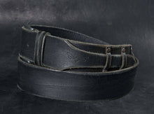 Men’s Leather Belt – Black, Grunge Style & Customizable