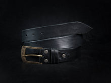 Black Leather Belt for Men – Personalized Gift Option