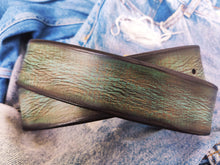 A Vintage Brown Washed Turquoise Belt – Personalized Gift for Him