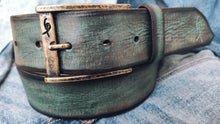 Vintage Mens Leather Belt - Customized Gift for Him