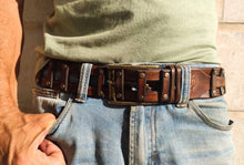 Handcrafted Leather Belt for Men by Ishaor - Designer Artisan Vintage Style Perfect Personalized Gift
