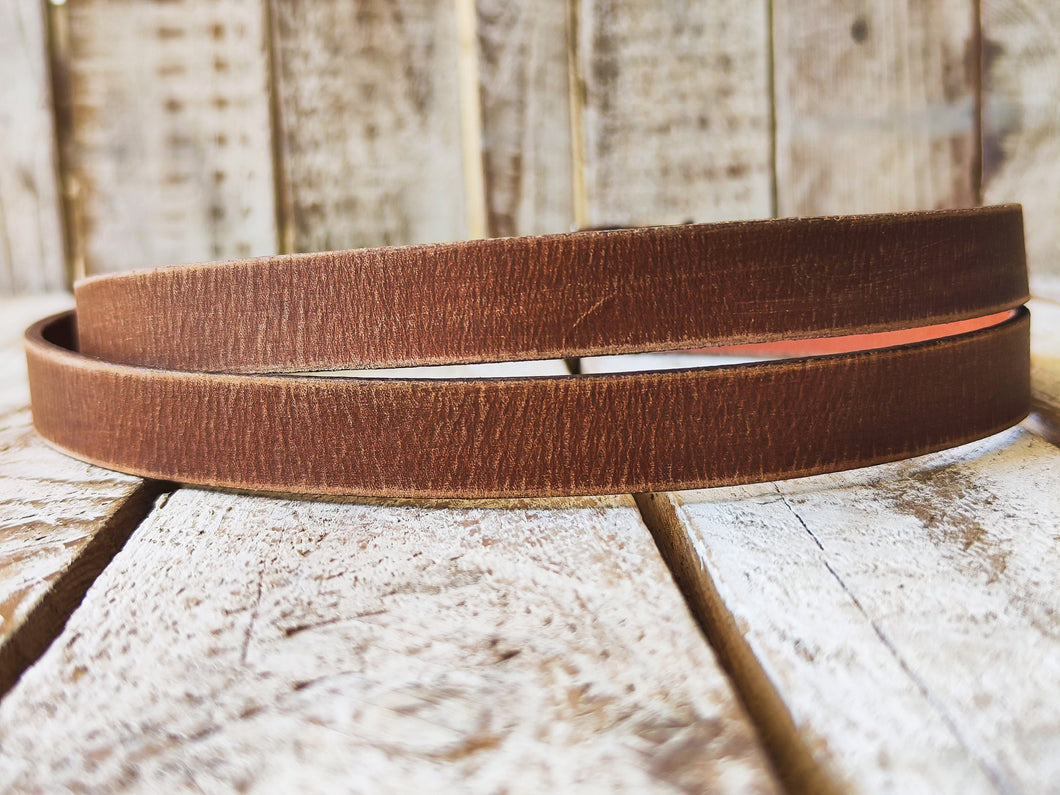 Handcrafted Brown Leather Belt with Silver Buckle - Stylish Unisex Accessory for Men and Women