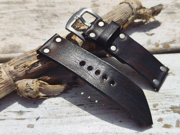 Dark Brown Watch Band Fits Standard and Apple Watches - 22mm