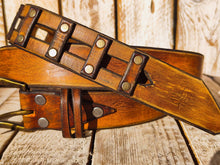 Handmade Brown Leather Belt - Unique Square Cut Design by Ishaor, 3.6 cm