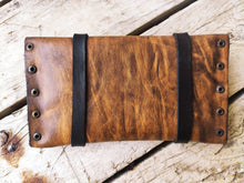 Brown Leather Pouch Bag - Versatile for Phone Tobacco and as a Clutch - Beautiful Smart Design