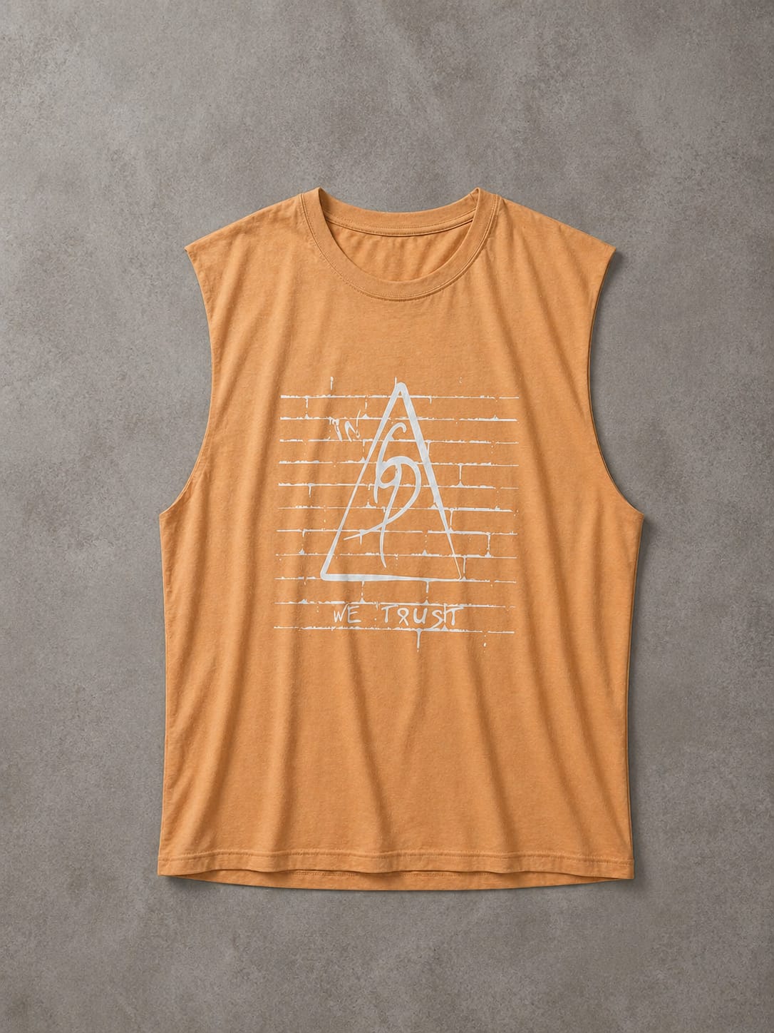 In We Trust Sleeveless T-Shirt  Light brown— Hidden Symbol Edition