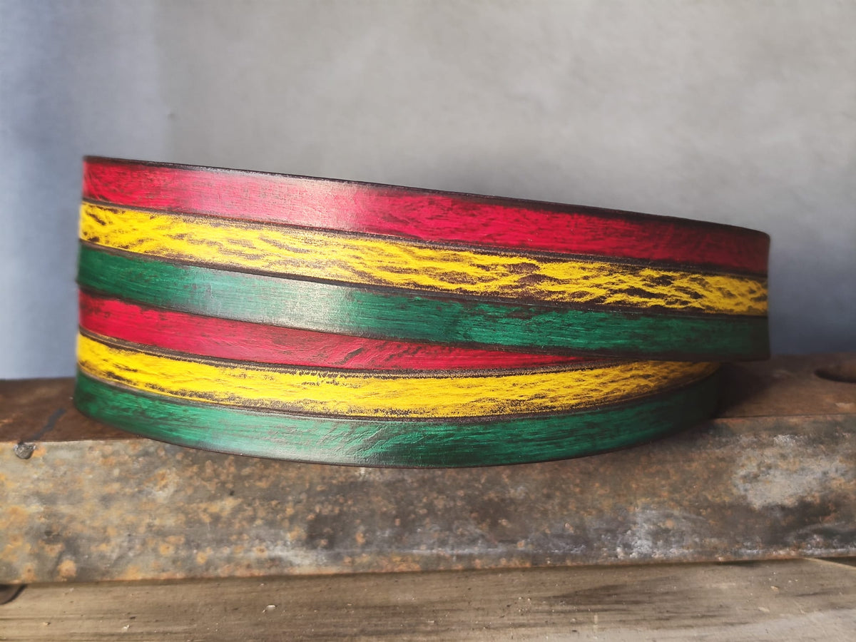 Handmade Rasta Belt with Authentic Rasta Colors – ISHAOR