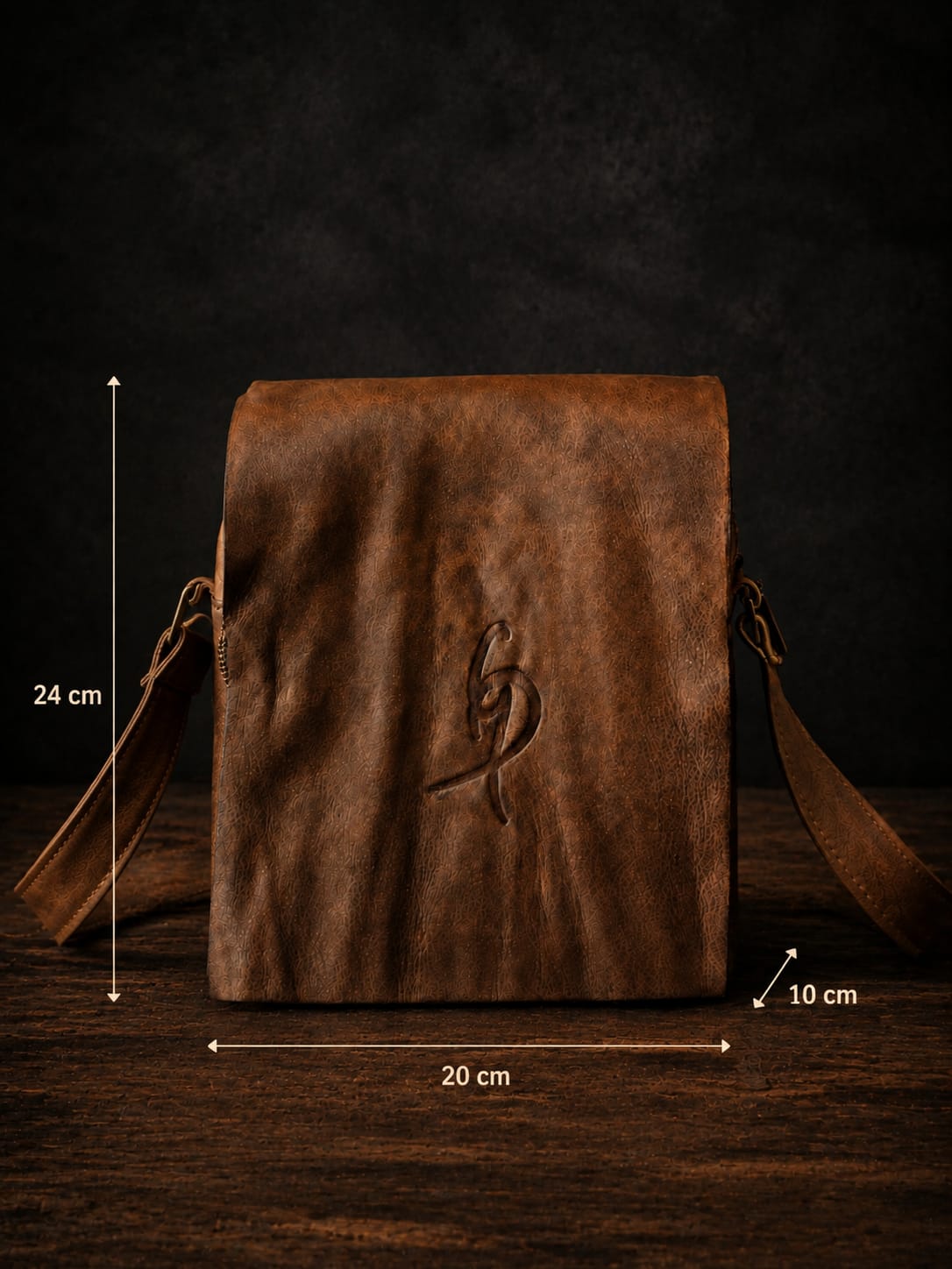 THE DISTRESSED WALNUT HERITAGE LEATHER BAG