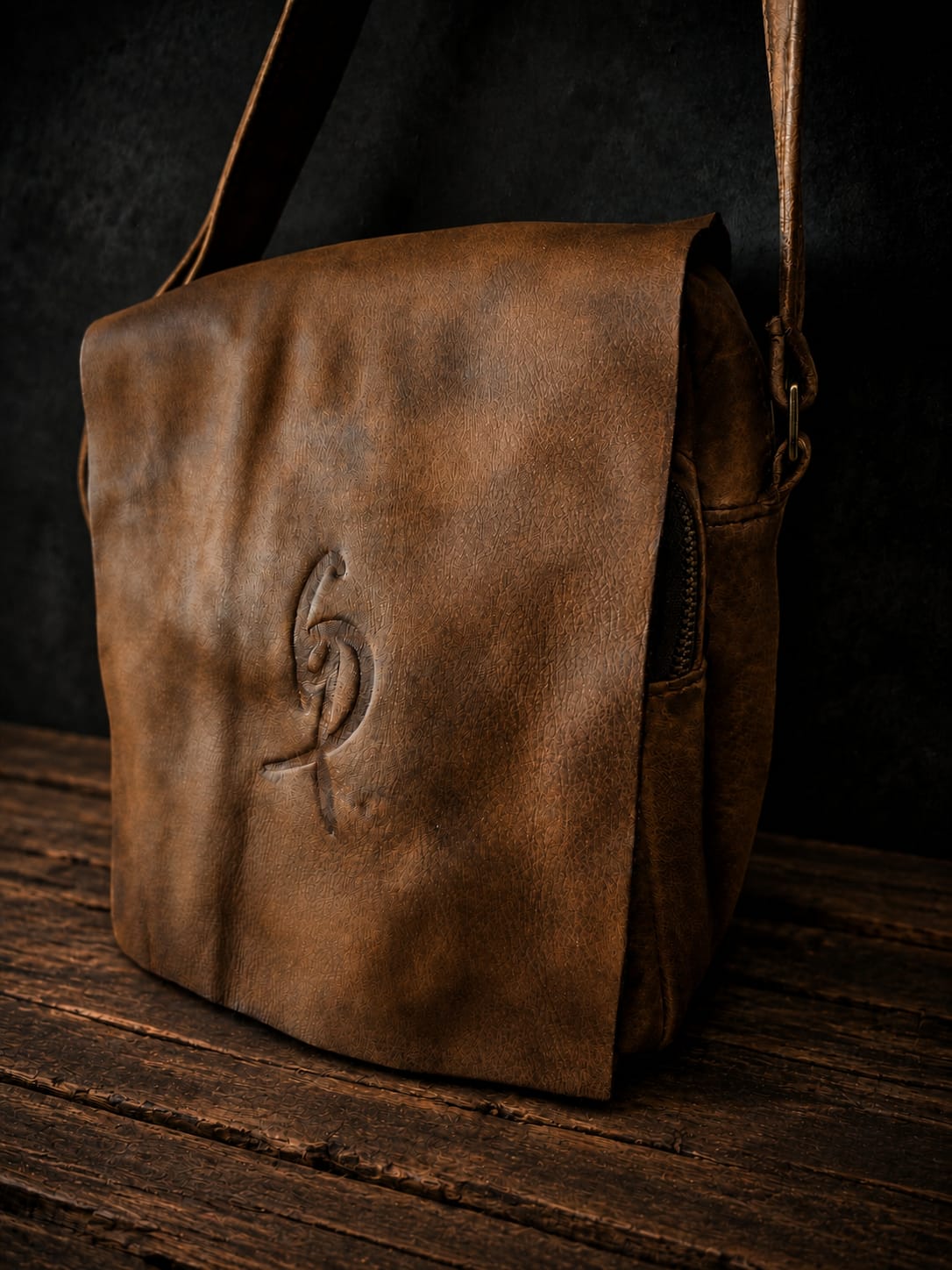 THE DISTRESSED WALNUT HERITAGE LEATHER BAG