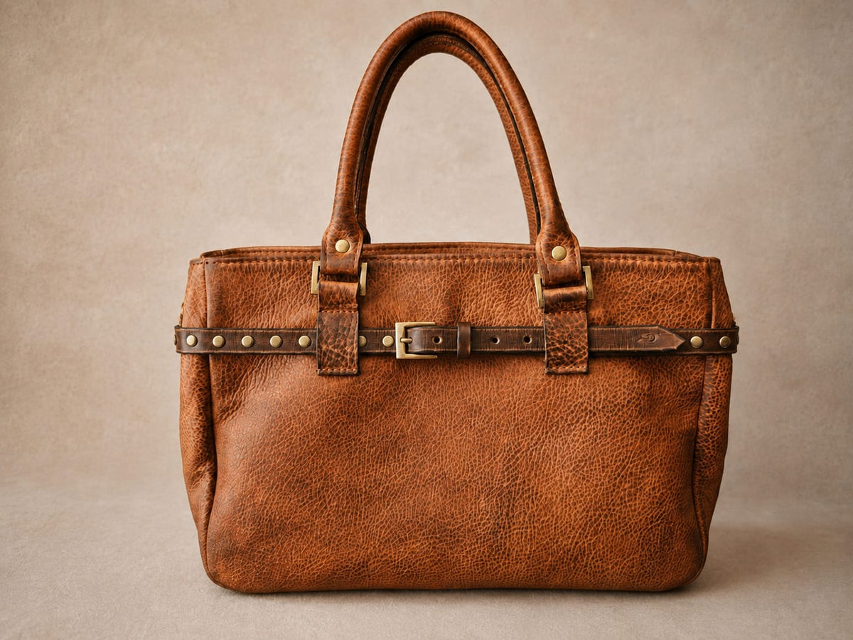 THE COGNAC HERITAGE LEATHER BAG