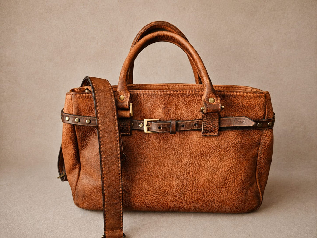 THE COGNAC HERITAGE LEATHER BAG