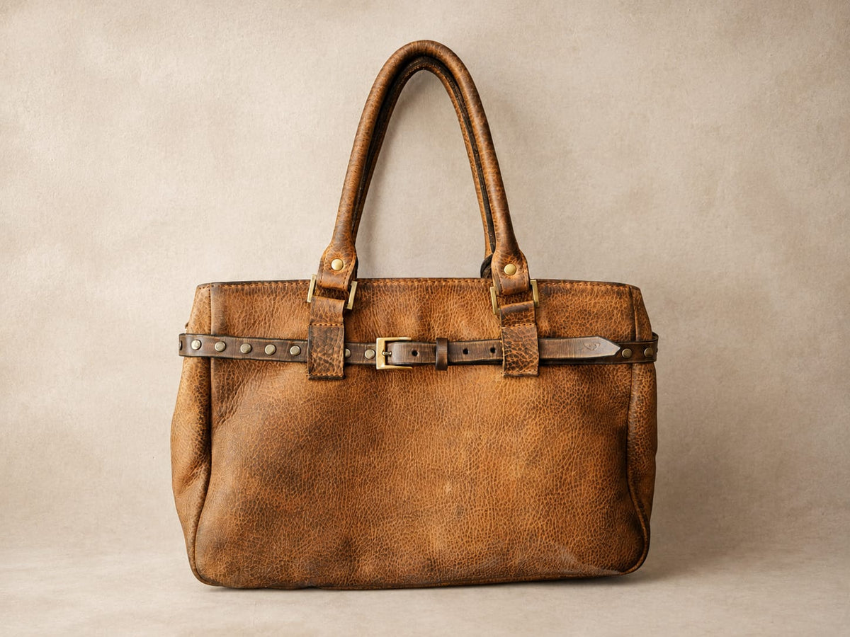 THE COGNAC HERITAGE LEATHER BAG