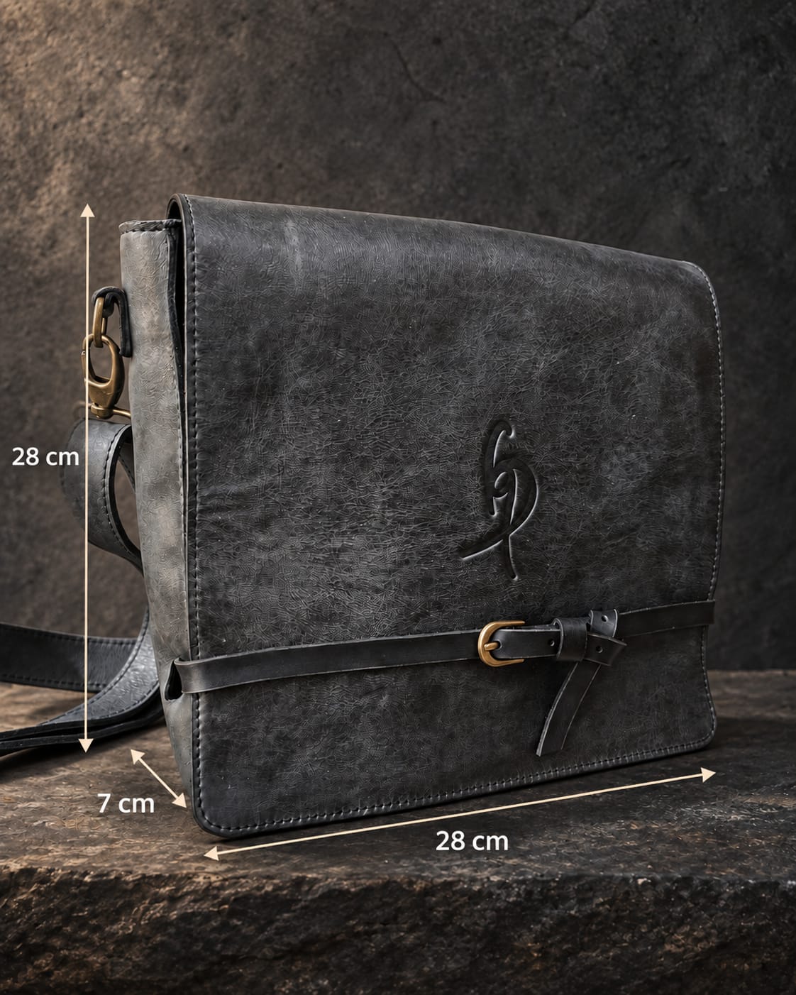 THE CHARCOAL HERITAGE LEATHER BAG