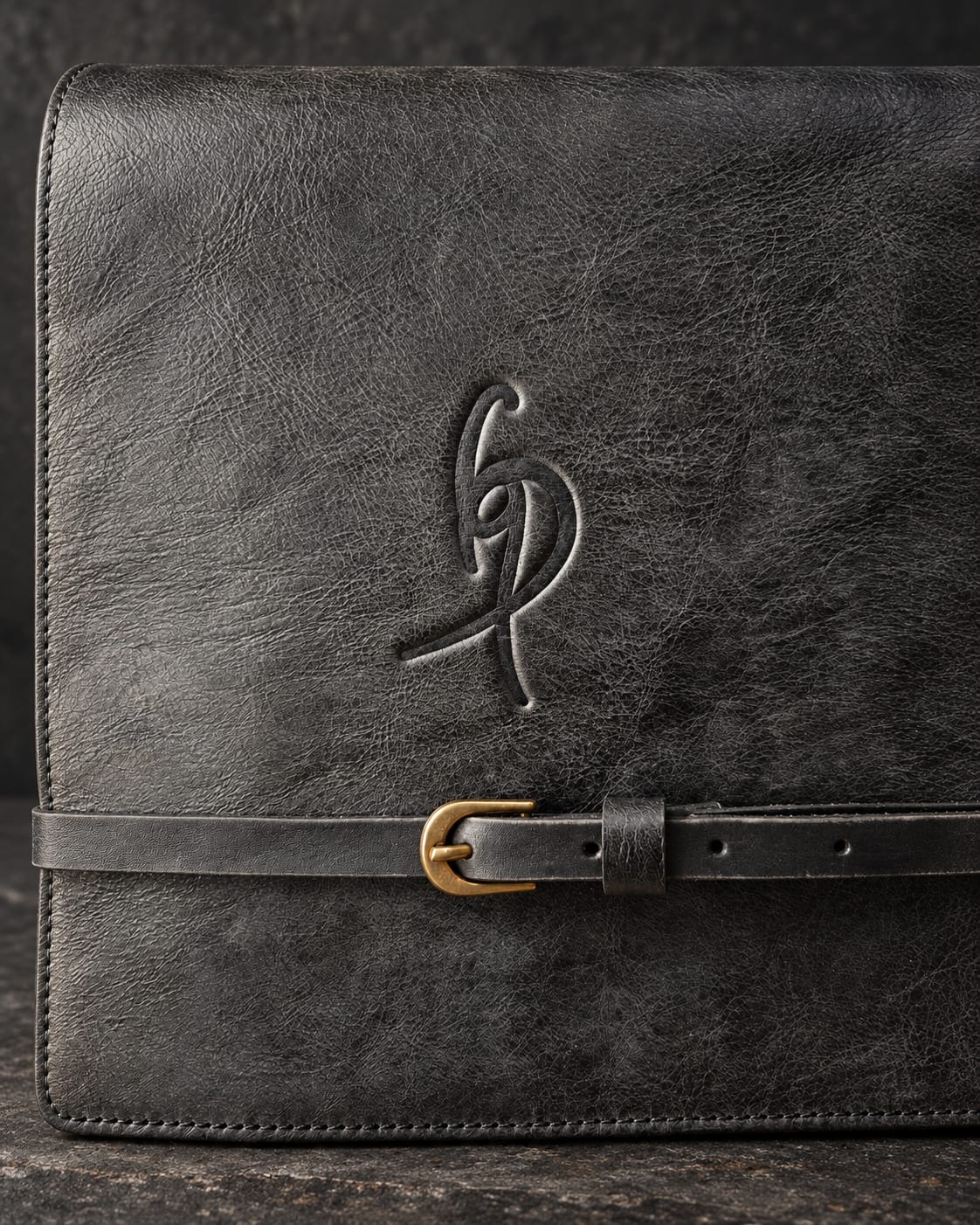 THE CHARCOAL HERITAGE LEATHER BAG