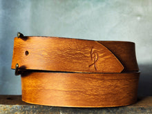 Saddle Brown Full-Grain Leather Belt – Wide 4.2 cm Jeans Belt with Vintage Brass Buckle