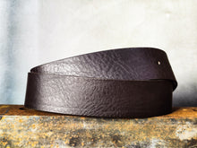 Dark Brown Full-Grain Leather Belt – Wide 4.2 cm Classic Jeans Belt with Antique Brass Buckle