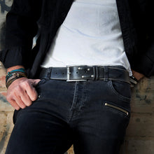 Rustic Leather Belt for Men – Personalized Rocker Look