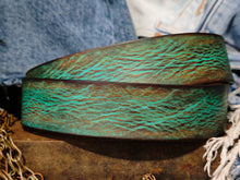 Vintage Turquoise Leather Belt for Men - Perfect Gift Option