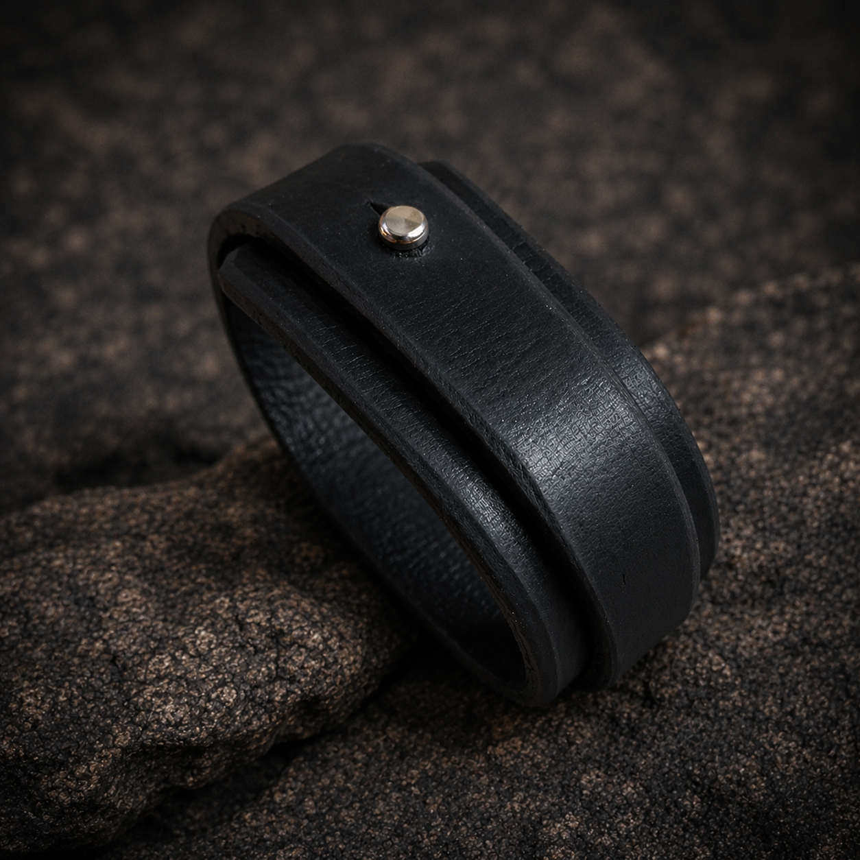 Black Leather Bracelet, Leather Bracelet, Men Bracelet, Leather Cuff, wrap leather bracelet, leather wristband, Boho Leather Jewelry, Gift