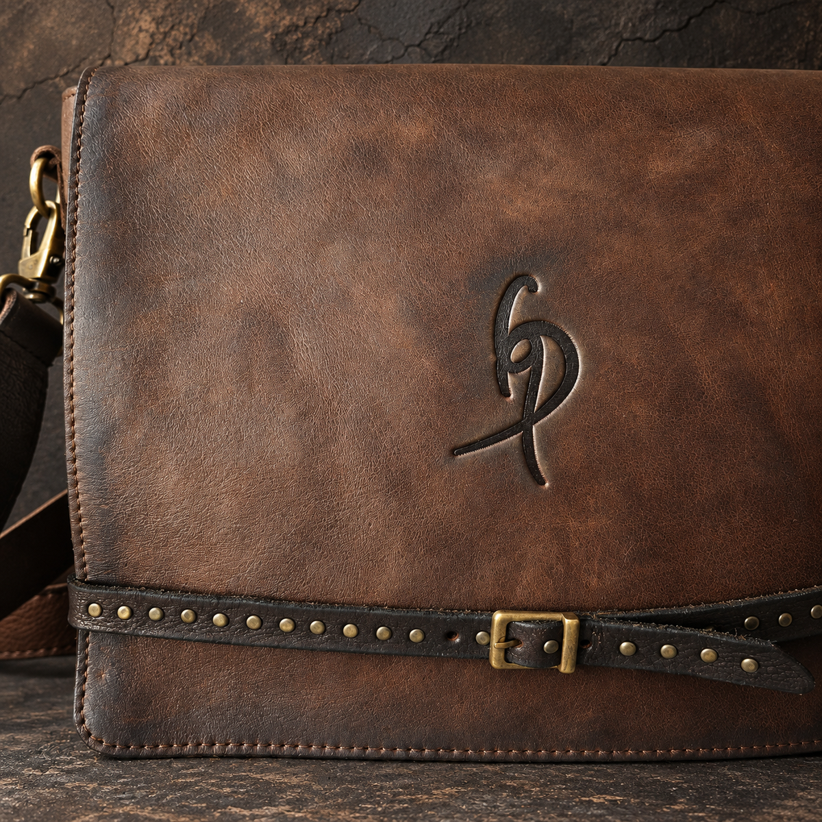 The Dark Brown Heritage Leather Bag – Slim Messenger Crossbody