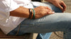 Leather Wrap Bracelet - Teal Color - Mens Gift - Friendship Jewelry - Ishaor