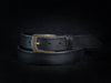 Handmade Dark Leather Mens Belt - Stylish Fashion Accessory