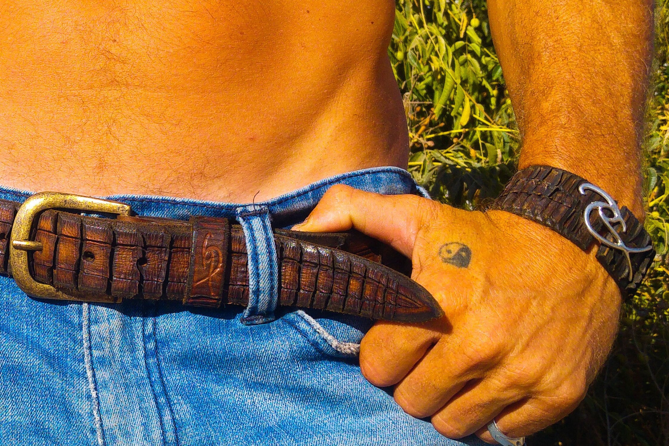 Mens Leather Wrap Bracelet in Brown - Cuff Style for Sleek and Masculine Look