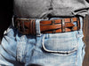 Handcrafted Leather Belts - Customizable Mens Womens Wide Fashionable Brown - Genuine Artisan Apparel