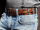 Handcrafted Leather Belts - Customizable Mens Womens Wide Fashionable Brown - Genuine Artisan Apparel