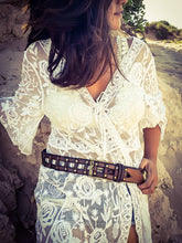 Unisex Vintage Brown Leather Belt - Customizable Ishaor Mens and Womens Gift