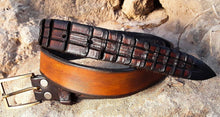 Genuine Leather Narrow Belt Handcrafted for Mens Style Wedding or Gift Brown