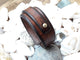 Brown Leather Mens Wrap Bracelet - Genuine Leather Cuff for Men