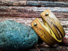 Mens Leather Cuff Bracelet - Genuine Yellow Leather Wrap Bracelet