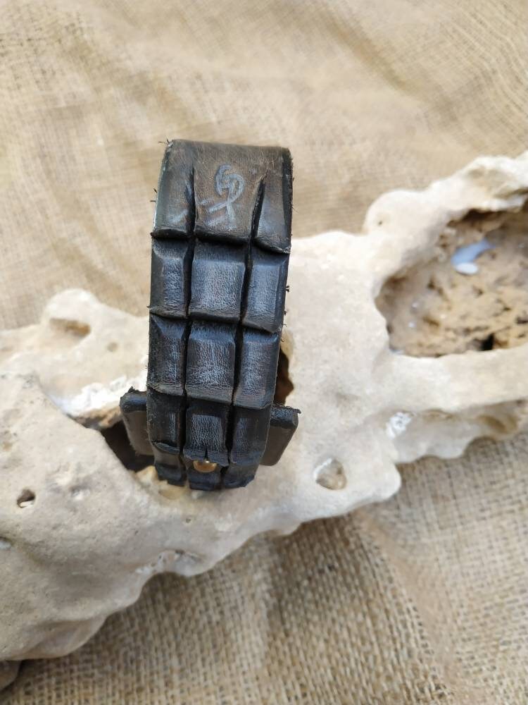 Stylish Mens Leather Bracelet Brown Wrap Cuff for a Cool Christmas or X-mas Gift Gangster Inspired by Ishaor