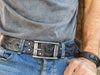 Brown Leather Belt - Mens Bikers Gear Accessory Boyfriend or Anniversary Gift by Ishaor