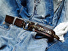 Unique Western Leather Belt for Women - Customizable Design Brown - No Buckle Required