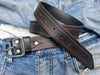 Handmade Black Leather Belt for Men - Fashionable and Unique Design