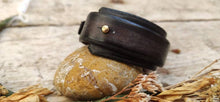 Mens Customizable Brown Leather Wrap Cuff - Handcrafted with Genuine Leather